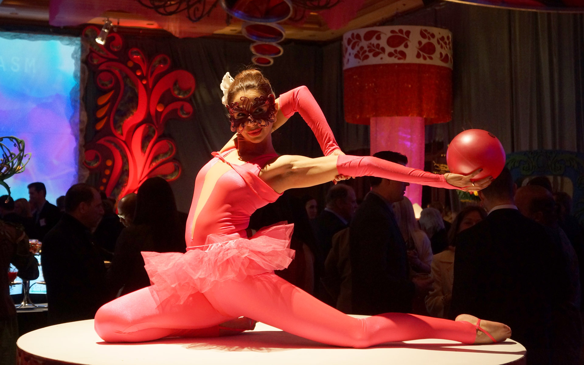 Rhythmic gymnast Ball