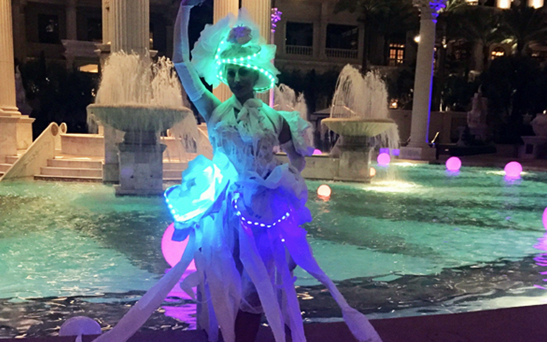 LED Pool lotus