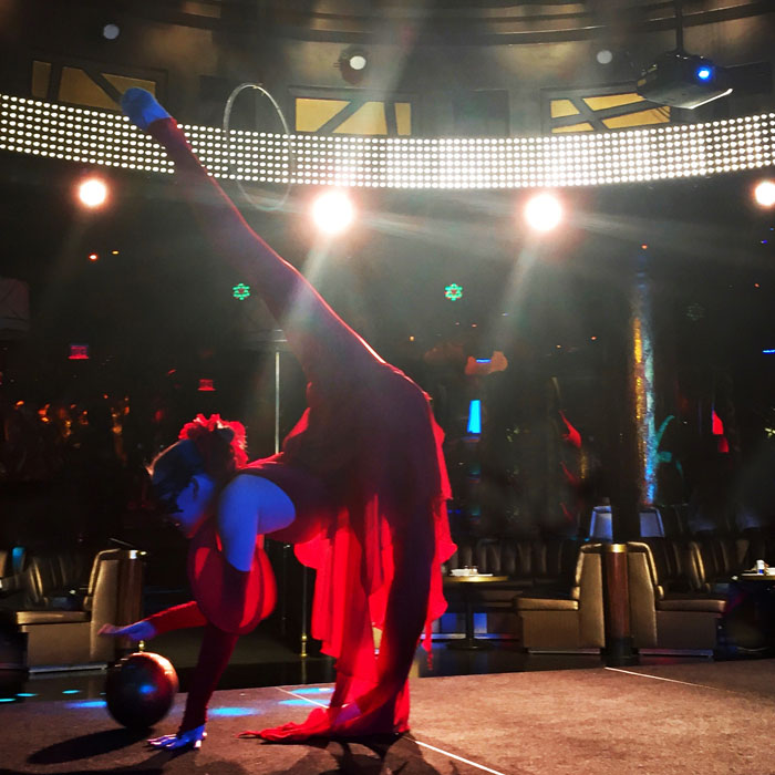 rhythmic gymnast Las Vegas with ball